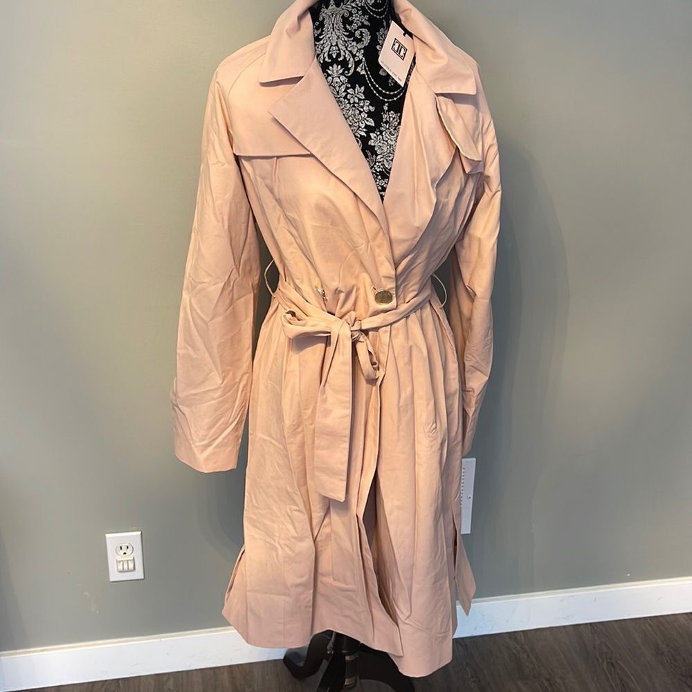 Ivanka Trump Women's Belted Trench Coat with Shield